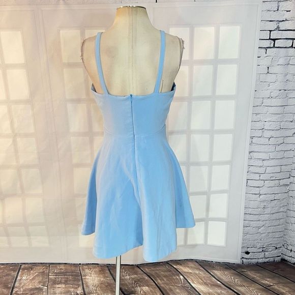 Lulu’s Meet Cute Light Blue Skater Dress size Medium - Picture 9 of 13